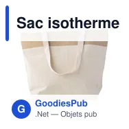Sac isotherme personnalisable en jute avec logo - Modèle Randy - Miniature 1