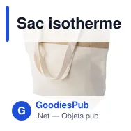 Sac isotherme personnalisable en jute avec logo - Modèle Randy - Miniature 2