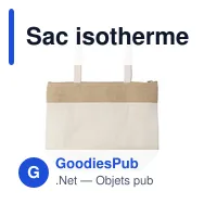 Sac isotherme personnalisable en jute avec logo - Modèle Randy - Miniature 3