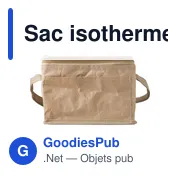 Sac isotherme personnalisable Ollie avec logo - Miniature 1