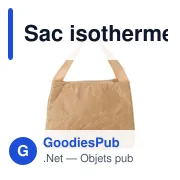 Sac isotherme personnalisable en papier laminé Callen avec logo - Miniature 2