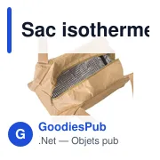 Sac isotherme personnalisable en papier laminé Callen avec logo - Miniature 3