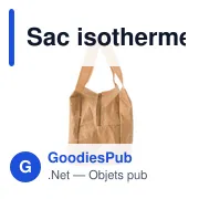 Sac isotherme personnalisable en papier laminé Callen avec logo - Miniature 4