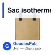 Sac isotherme personnalisable en papier laminé avec logo - Declan - Miniature 3