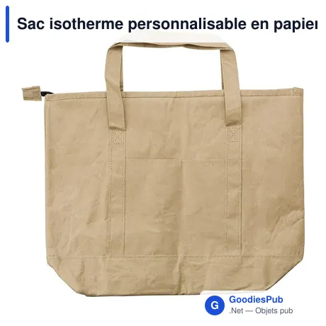 Sac isotherme personnalisable en papier laminé Oakley avec logo