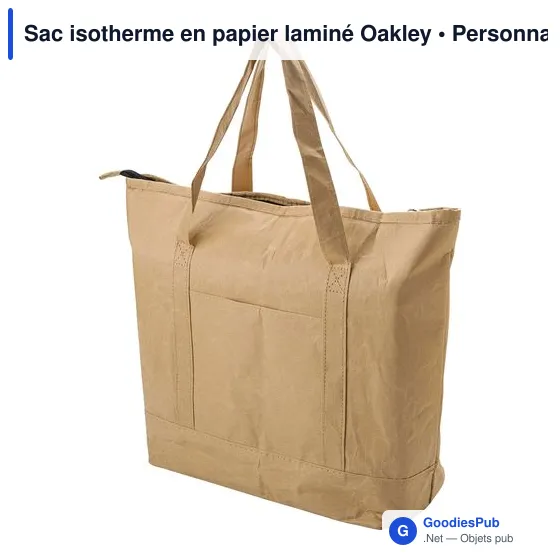 Sac isotherme personnalisable en papier laminé Oakley avec logo - Image 3