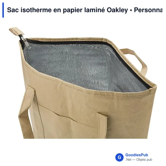 Sac isotherme personnalisable en papier laminé Oakley avec logo - Image 4