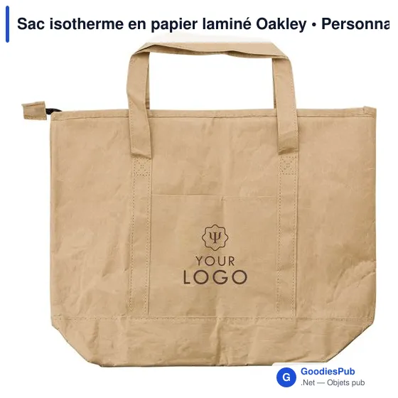 Sac isotherme personnalisable en papier laminé Oakley avec logo - Image 5