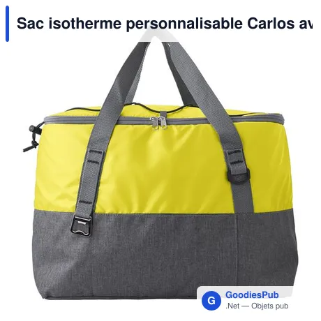 Sac isotherme personnalisable Carlos avec logo - Rouge