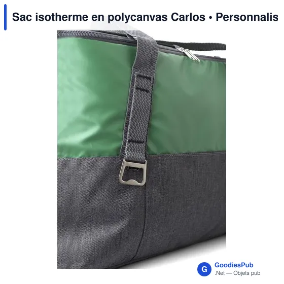 Sac isotherme personnalisable Carlos avec logo - Rouge - Image 12