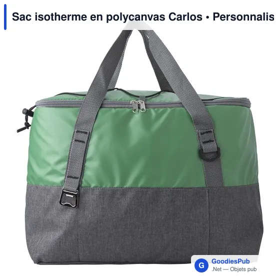 Sac isotherme personnalisable Carlos avec logo - Rouge - Image 5