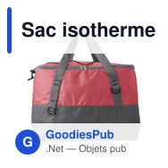 Sac isotherme personnalisable Carlos avec logo - Rouge - Miniature 9