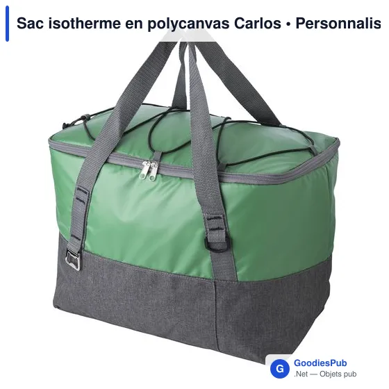 Sac isotherme personnalisable Carlos avec logo - Rouge - Image 10