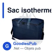 Sac isotherme en polycoton recyclé 330 g/m2 Luz - Miniature 2
