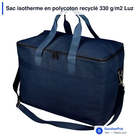 Sac isotherme en polycoton recyclé 330 g/m2 Luz - Image 2