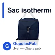 Sac isotherme en polycoton recyclé 330 g/m2 Luz - Miniature 15