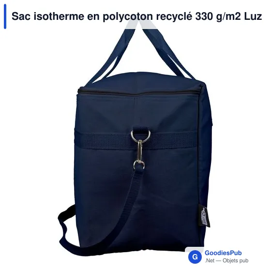 Sac isotherme en polycoton recyclé 330 g/m2 Luz - Image 15