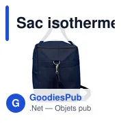 Sac isotherme en polycoton recyclé 330 g/m2 Luz - Miniature 17