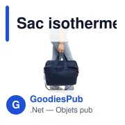 Sac isotherme en polycoton recyclé 330 g/m2 Luz - Miniature 21
