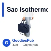 Sac isotherme en polycoton recyclé 330 g/m2 Luz - Miniature 22