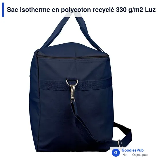 Sac isotherme en polycoton recyclé 330 g/m2 Luz - Image 6