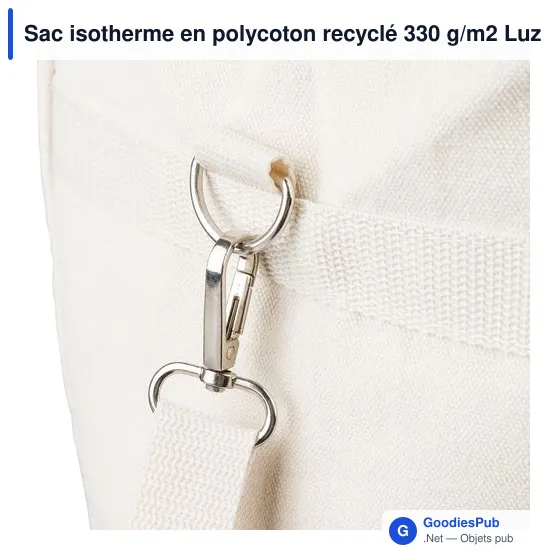 Sac isotherme en polycoton recyclé 330 g/m2 Luz - Image 7