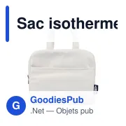 Sac isotherme personnalisable Elowen avec logo - Miniature 1