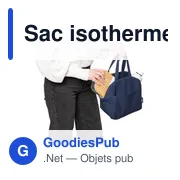 Sac isotherme personnalisable Elowen avec logo - Miniature 3
