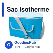 Sac isotherme personnalisable en polyester 420D avec logo - Miniature 1