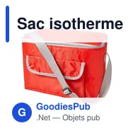 Sac isotherme personnalisable en polyester 420D avec logo - Miniature 2