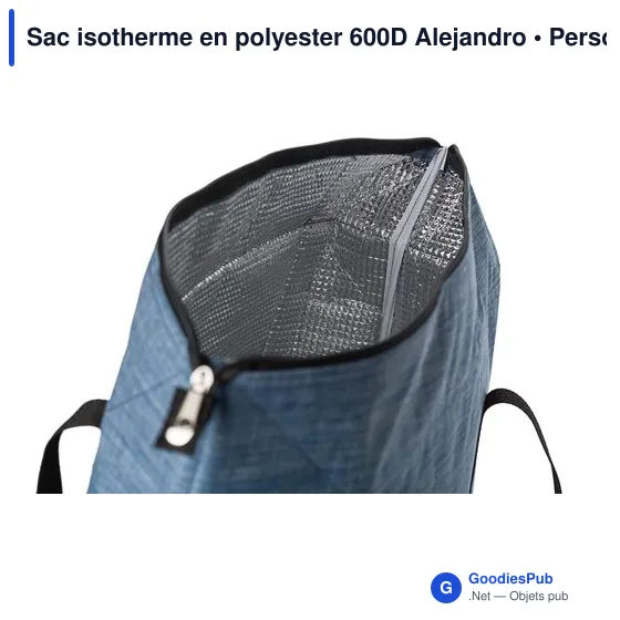 Sac isotherme en polyester 600D Alejandro - Image 3