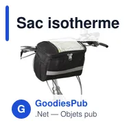 Sac isotherme personnalisable pour vélo avec logo - Prisha - Miniature 5