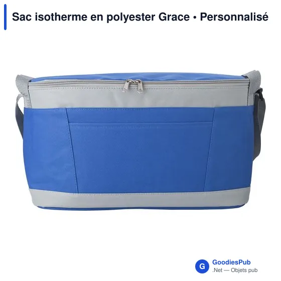 Sac isotherme personnalisable en polyester avec logo - Grace - Image 6