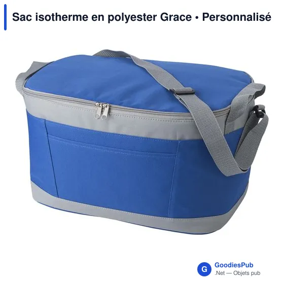 Sac isotherme personnalisable en polyester avec logo - Grace - Image 10