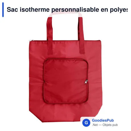 Sac isotherme personnalisable en polyester Hal avec logo
