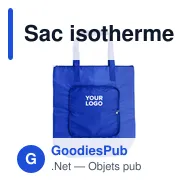 Sac isotherme personnalisable en polyester Hal avec logo - Miniature 5