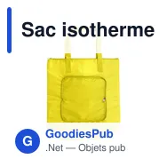 Sac isotherme personnalisable en polyester Hal avec logo - Miniature 7
