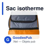 Sac isotherme personnalisable Jackson avec logo - Double compartiment - Miniature 1