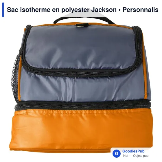 Sac isotherme personnalisable Jackson avec logo - Double compartiment - Image 1