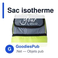 Sac isotherme personnalisable Jackson avec logo - Double compartiment - Miniature 12