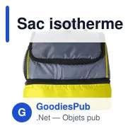 Sac isotherme personnalisable Jackson avec logo - Double compartiment - Miniature 7