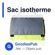 Sac isotherme personnalisable Jackson avec logo - Double compartiment - Miniature 10