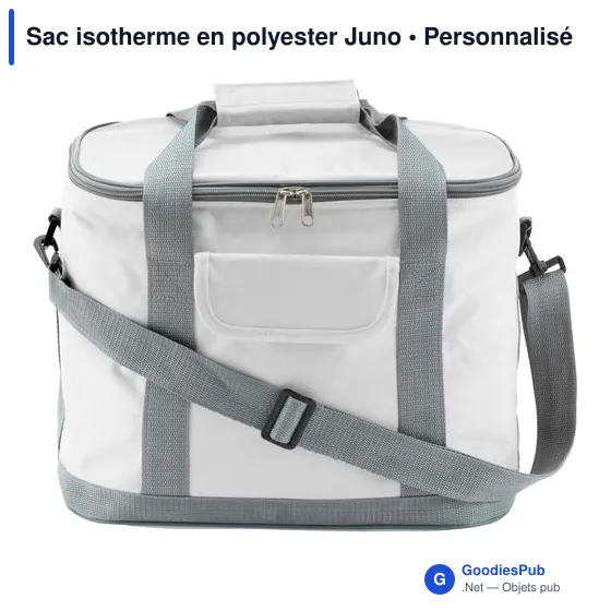 Sac isotherme personnalisable Juno avec logo - Polyester 420D - Image 1