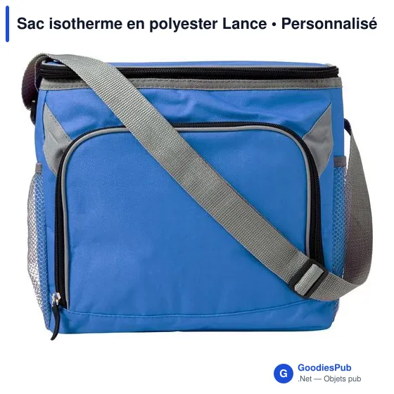 Sac isotherme personnalisable en polyester avec logo - modèle Lance - Image 1