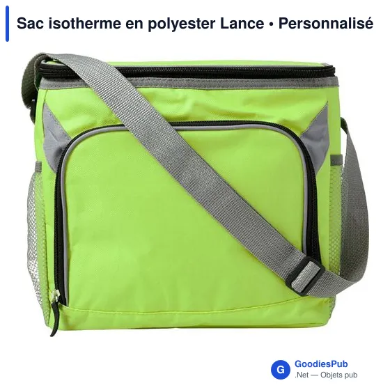 Sac isotherme personnalisable en polyester avec logo - modèle Lance - Image 12