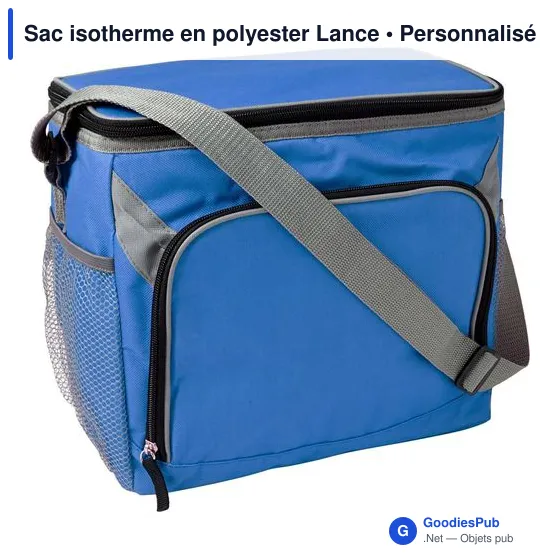 Sac isotherme personnalisable en polyester avec logo - modèle Lance - Image 3