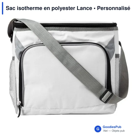 Sac isotherme personnalisable en polyester avec logo - modèle Lance - Image 6