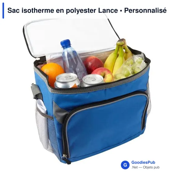 Sac isotherme personnalisable en polyester avec logo - modèle Lance - Image 8