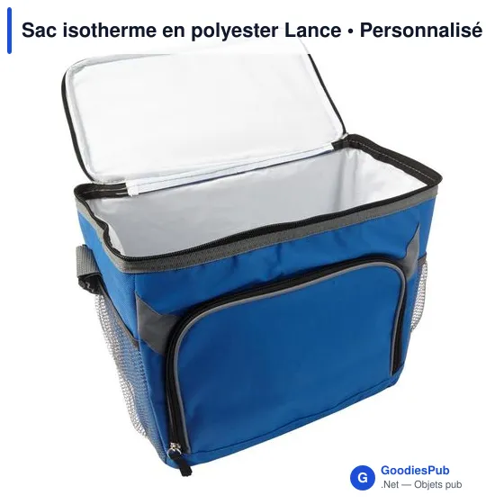 Sac isotherme personnalisable en polyester avec logo - modèle Lance - Image 10