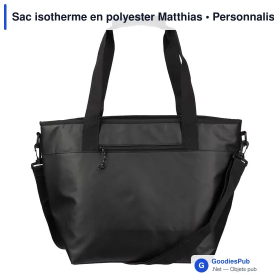Sac isotherme personnalisable en polyester avec logo - Matthias - Image 1